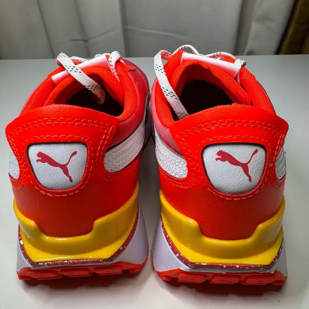 Puma Cruise Rider Brainfreeze Girls Grade School Sneakers Orange Coral Size 4